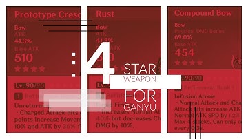 weapon comparison for Ganyu