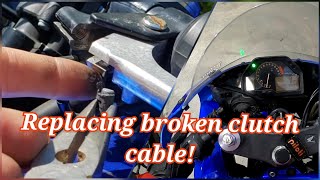 how to replace clutch cable! (cbr600rr)