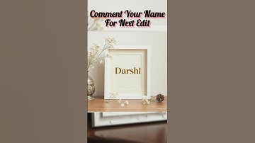 Darshi Frame name editing||#ytshorts#imagecreation#meta#ai#frame#nameart