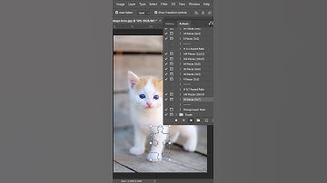 How to Make a Puzzle in Adobe Photoshop | #shorts