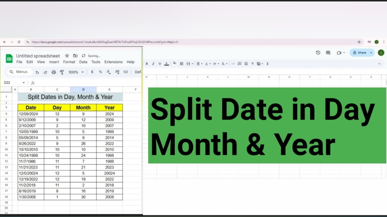 Date Day Month Year Split Date Separate Day Date Day Month Year Split Date Separate Day