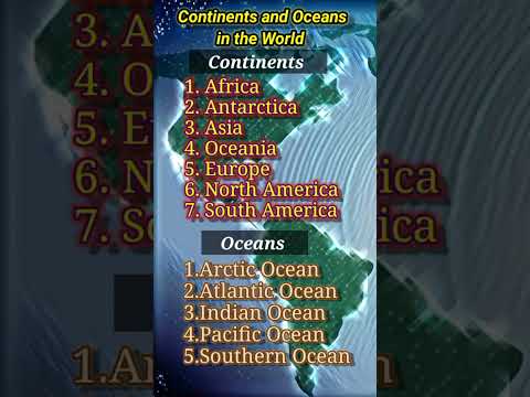 oceans and continents