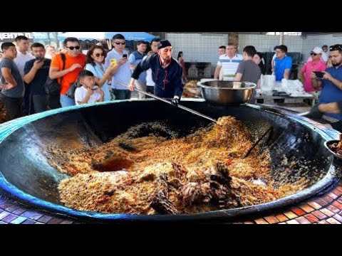 WEDDING BIG PILAF | Popular Pilaf Uzbekistan | 4000 Kg Wedding Pilaf | Street food Palov Recipe