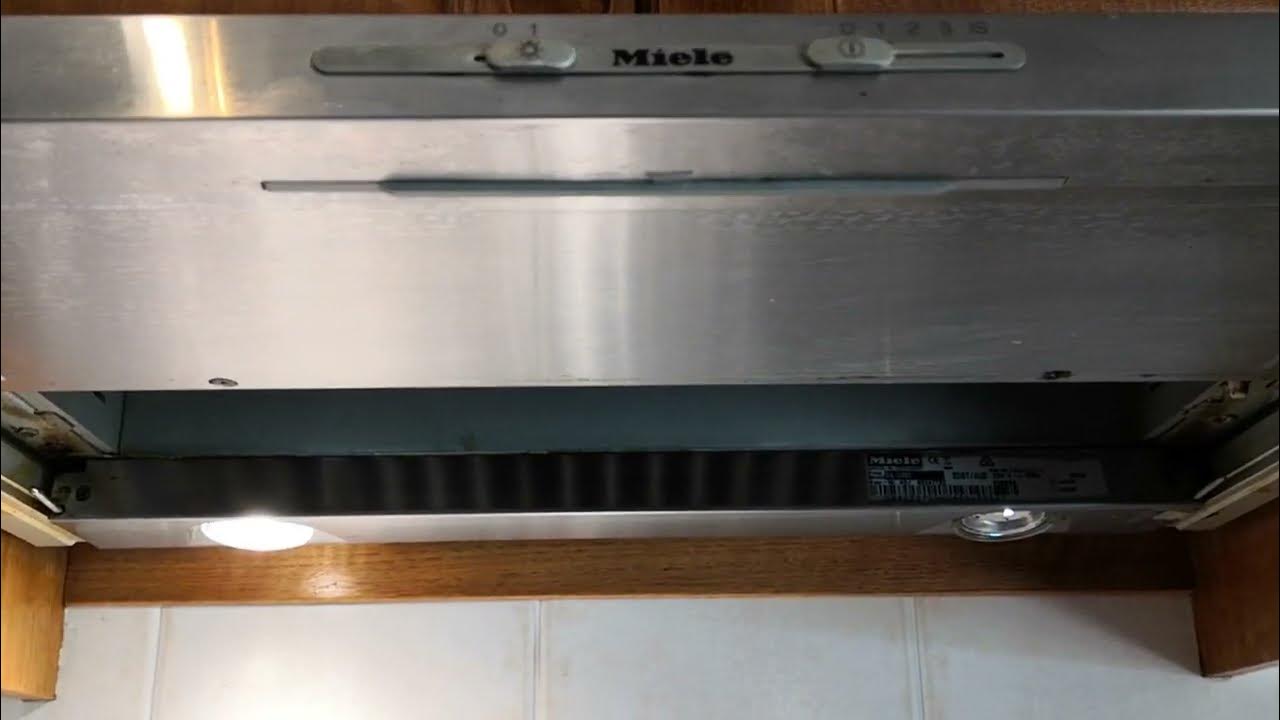 Change Miele rangehood GU10 lightbulb YouTube