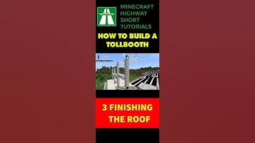 🛣️🛠️ MINECRAFT HIGHWAY SHORT TUTORIAL : HOW TO BUILD A TOLLBOOTH