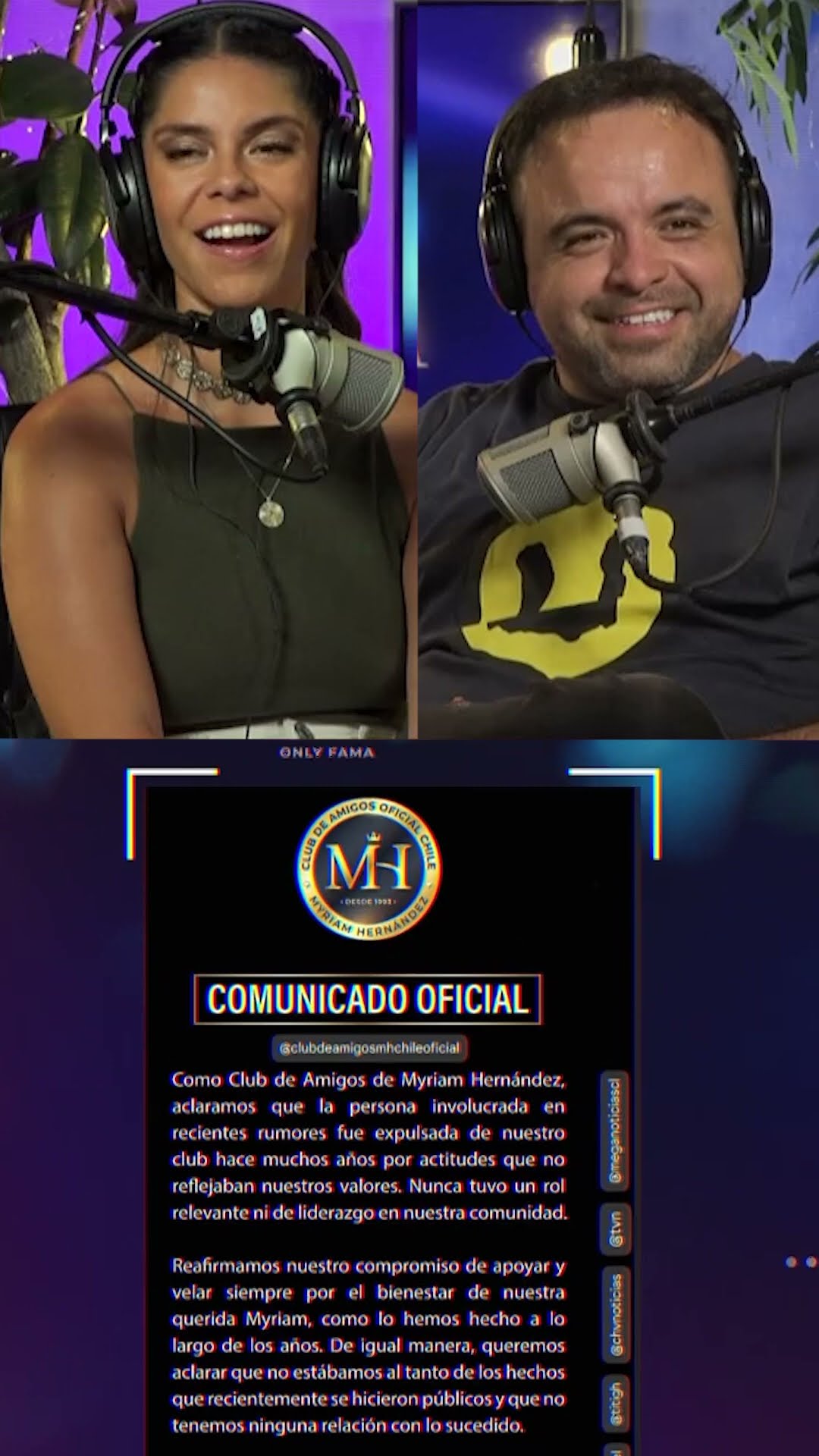 Club de amigos de Myriam Hernández habría expulsado a amante de Jorge Saint-Jean #OnlyFama