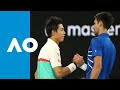 Final game: Novak through after Nishikori retires (QF) | Australian Open 2019