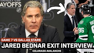 Jared Bednar HONEST After Avs CHOKED Game 7 vs Mikko Rantanen & Stars