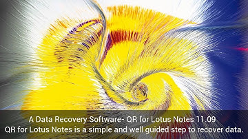 Download A Data Recovery Software- QR for Lotus Notes 11.09