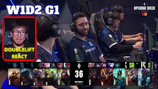 DOUBLELIFT REACT TO LCS - TL VS SR FULL GAME