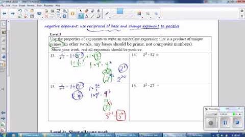 Video Answer Key G8M1 L 1 to 5 Practice Test