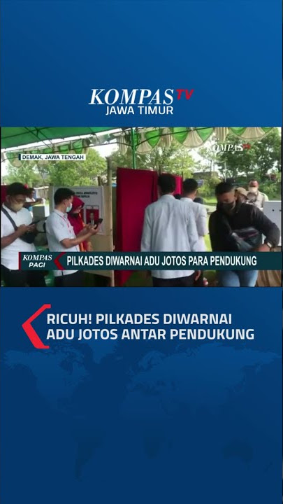 Pilkades di Demak Diwarnai Kericuhan, Pendukung 2 Calon Kades Adu Jotos #shorts #pilkades #ricuh