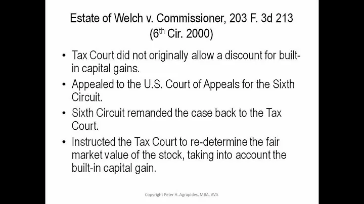 CTI QuickTip - Built-In Capital Gains Tax Discount...