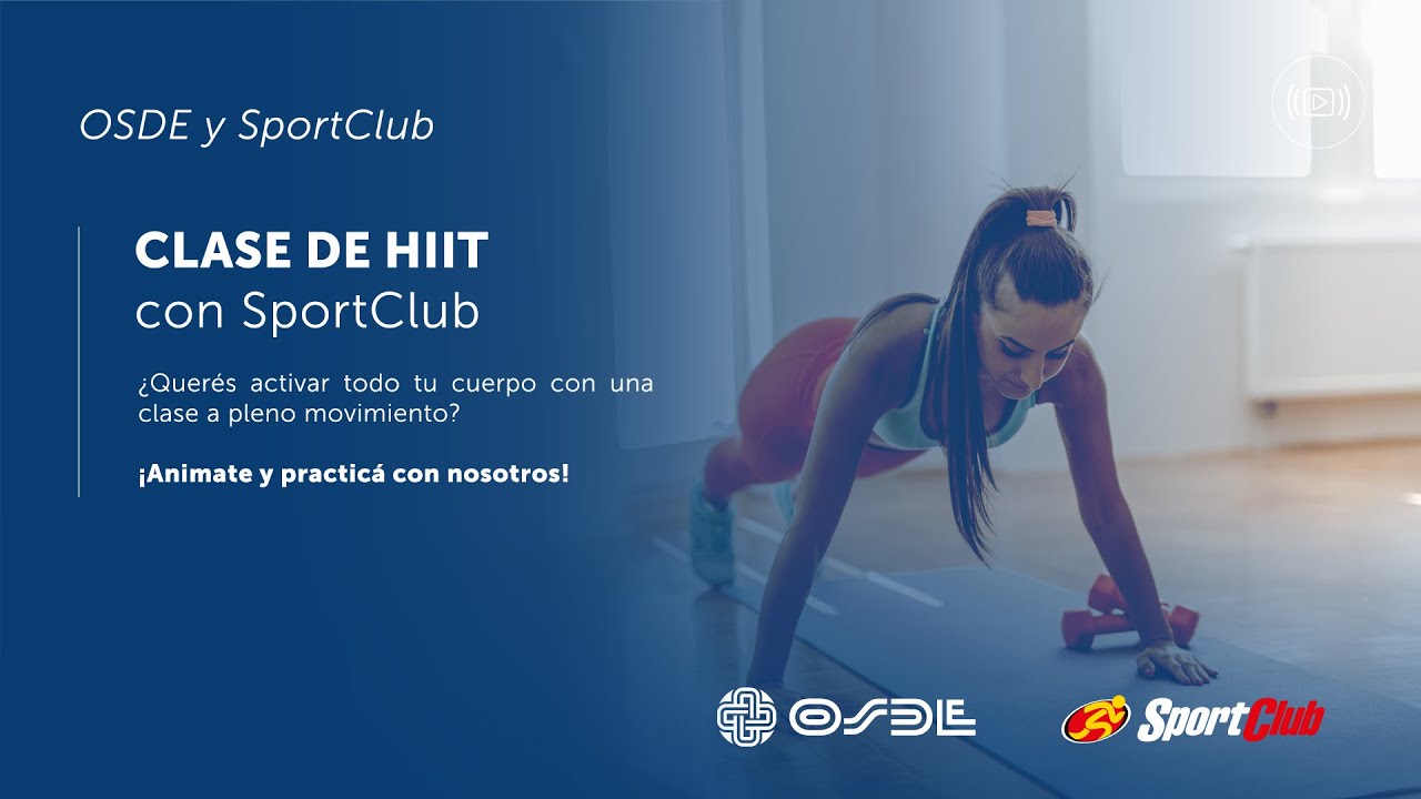 Clase de HIIT con SportClub