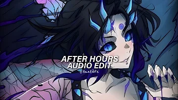 After Hours - The Weeknd [Edit Audio] 「Instrumental」