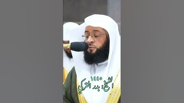 ﴿إن الله يمسك السماوات والأرض أن تزولا …﴾ تلاوة جميلة الحرم المكي للشيخ: بدر التركي.