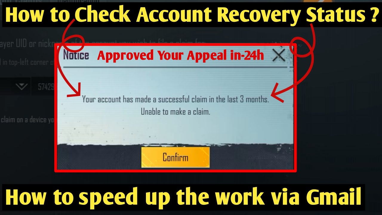 How to Check Account Recovery Status | Pubg walo se baat kar k appeal kaise approved/rejected kare