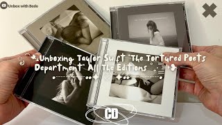 Taylor Swift "The Tortured Poets Department" All The Editions CD UNBOXING