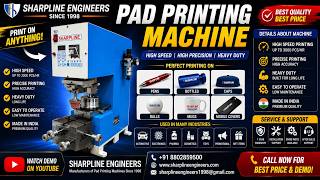 Pad Printing Machine Demo | Automatic Pad Printing Machine by Sharpline Engineers
