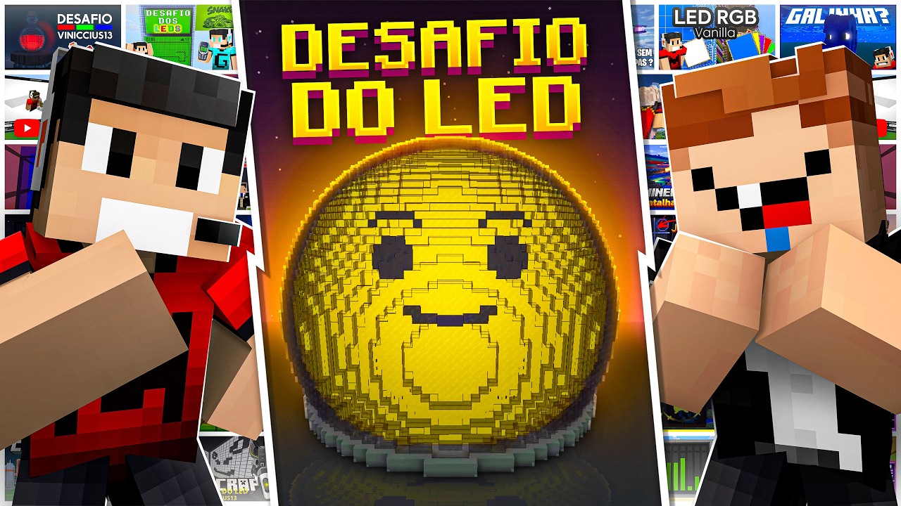 Construíram a Esfera de Las Vegas no Minecraft  - Desafio do LED #01
