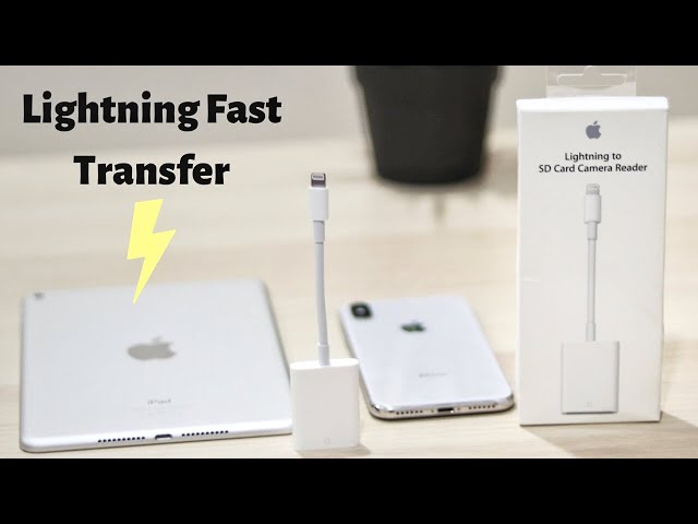 Apple lightning to SD card camera reader