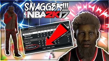 BEST SNAGGER OUTFITS IN NBA 2K17! BECOME A HORSE GOD IN NBA 2K17 *VERY CHEESY* GET EVERY REBOUND!