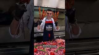 Chef Burak prepares the largest amount of kebab
