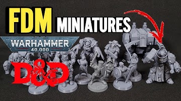 How to FDM Print Miniatures (DnD & Warhammer 40K) Bambu A1 Mini Guide