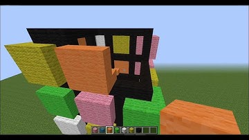 Minecraft Building Stuff 2 - Giant Rubiks Cube Part 2