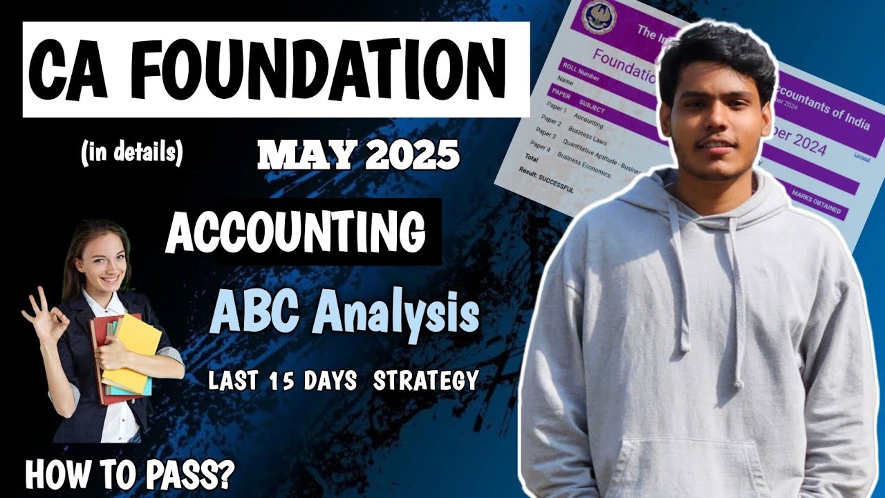 Last 15 Days Strategy to Crack CA Foundation Accounts Strategy for May ...