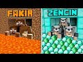 FAKİR AİLE TÜNEL VS ZENGİN AİLE TÜNEL! 😱 - Minecraft