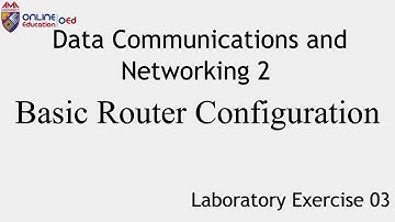 Data Communications and Networking 2 -Laboratory Exercise 03