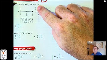 4th grade GO Math-Lesson 6.6 Compare Fractions Using Benchmarks pages 259-262