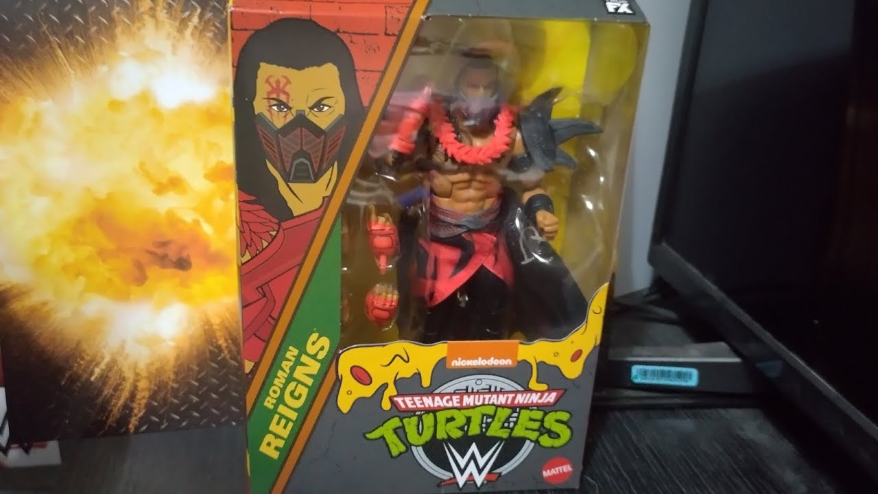 wwe Roman reigns teenage mutant ninja turtles unboxing and review - YouTube