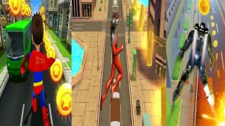 Spider Endless Run Hero VS Subway Run 2 - Superhero Game VS Subway Iron Hero Man Adventure Gameplay screenshot 2