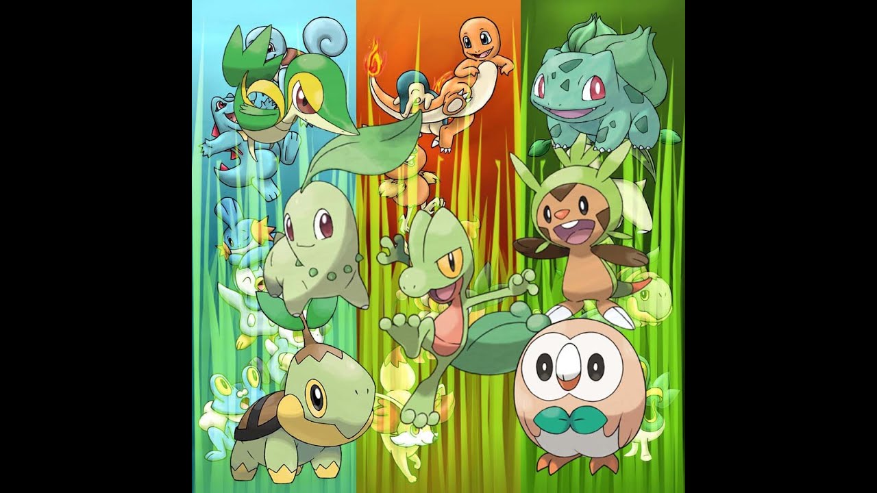 My Personal Top 7 grass type starter pokémon