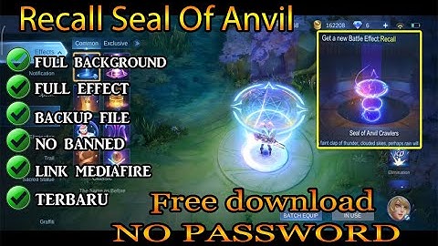 Script Recall Tas Tas (Seal Of Anvil) Full Sound | NO PASSWORD