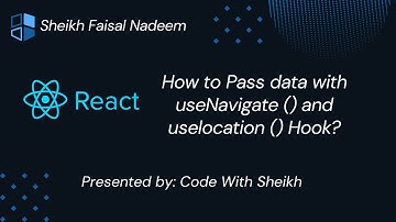Pass Data Easily With Usenavigate() And Uselocation Hooks In React.js 2024 - Hindi Tutorial