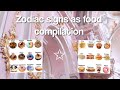 Zodiac Signs as Food Compilation
