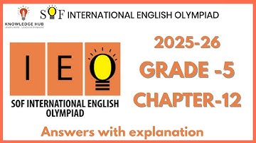 IEO International English Olympiad | Class - 5 Chapter 12 Voice And Narration IEO Olympiad 2025-2026