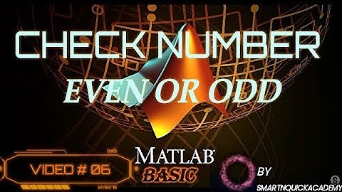 MATLAB EVEN ODD FUNCTION