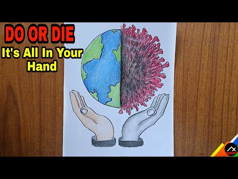 World Health Day. Earth drawing. Hands holding globe, earth. 5495687 Vector  Art at Vecteezy