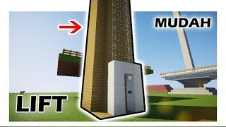 Cara membuat elevator di minecraft