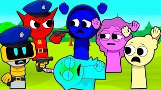 Murder Mystery Aqua Who Killed Sprunki? Detective Story Incredibox Sprunki Cartoon Animation