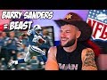 SOCCER FAN Reacting to BARRY SANDERS AMAZING RUNS in the NFL !