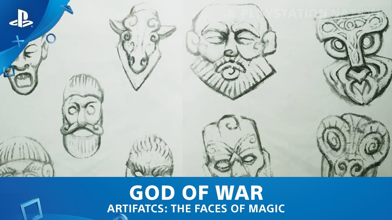 God of War (2018) - Collectibles - Artifacts: The Faces of Magic - YouTube