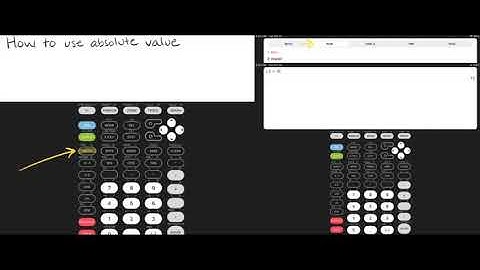 How to use type absolute value Calculate84 Calculate 84 app Tips and Tricks TI84 Graphing calculator