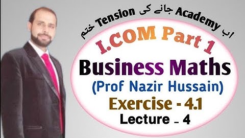 Business Math i.com part 1 || I.com part 1 Business Maths Linear and quadratic equations || Lec 4