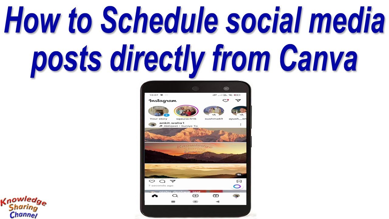 How to Schedule social media posts directly from Canva - YouTube