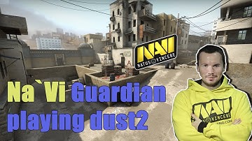 Na`Vi Guardian playing CS:GO Faceit on dust 2 (twitch stream)